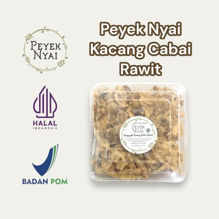 

BEST SELLER Peyek Nyai | Rempeyek Kacang Cabai Rawit (Large)