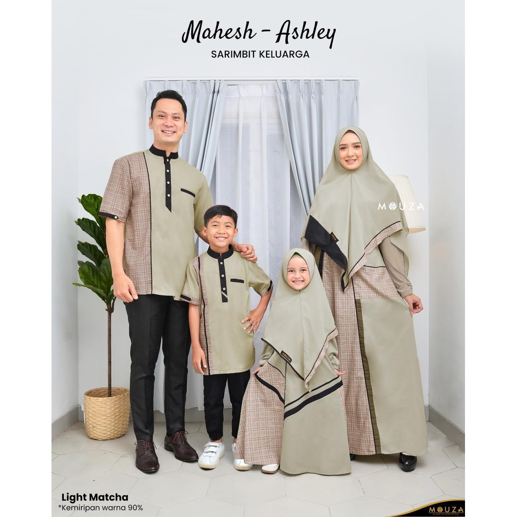 MOUZA Gamis Anak Muslim Set Hijab Ashley Dress Set Kids