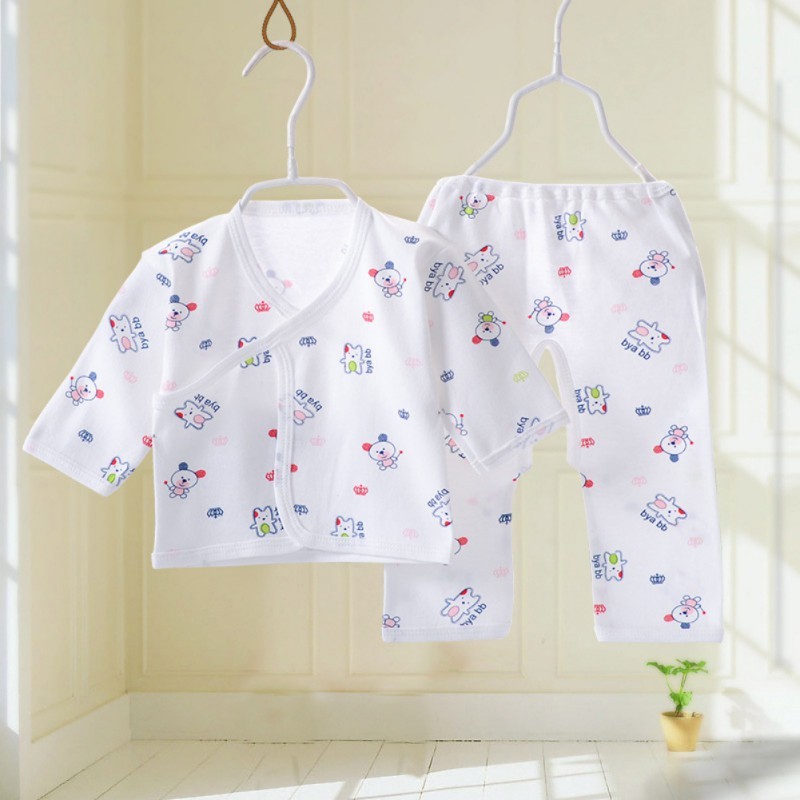 

Infant Baby Boys Girls Clothes Set Cotton Underwear Sleepwear Breathable Cartoon Animal Pattern Outfits