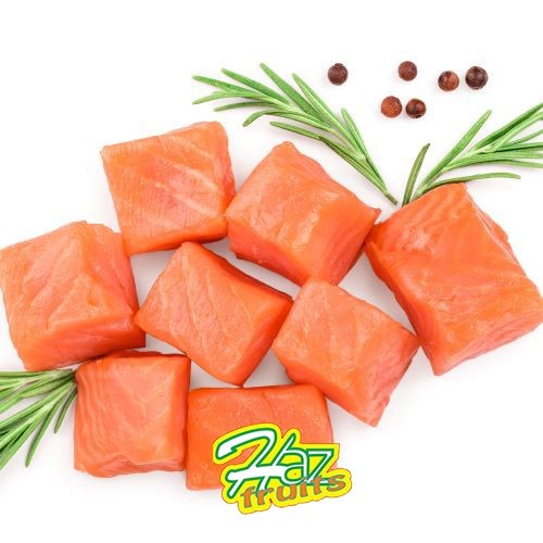 

Ikan Salmon Dadu/Cube Skinless (tanpa kulit)