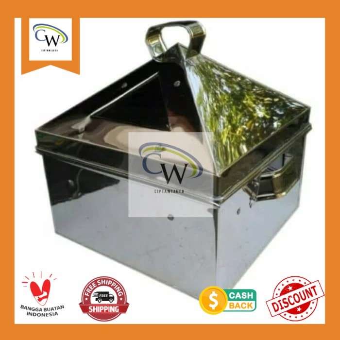 kukusan/klakat stenlis 40cm/dandang siomay