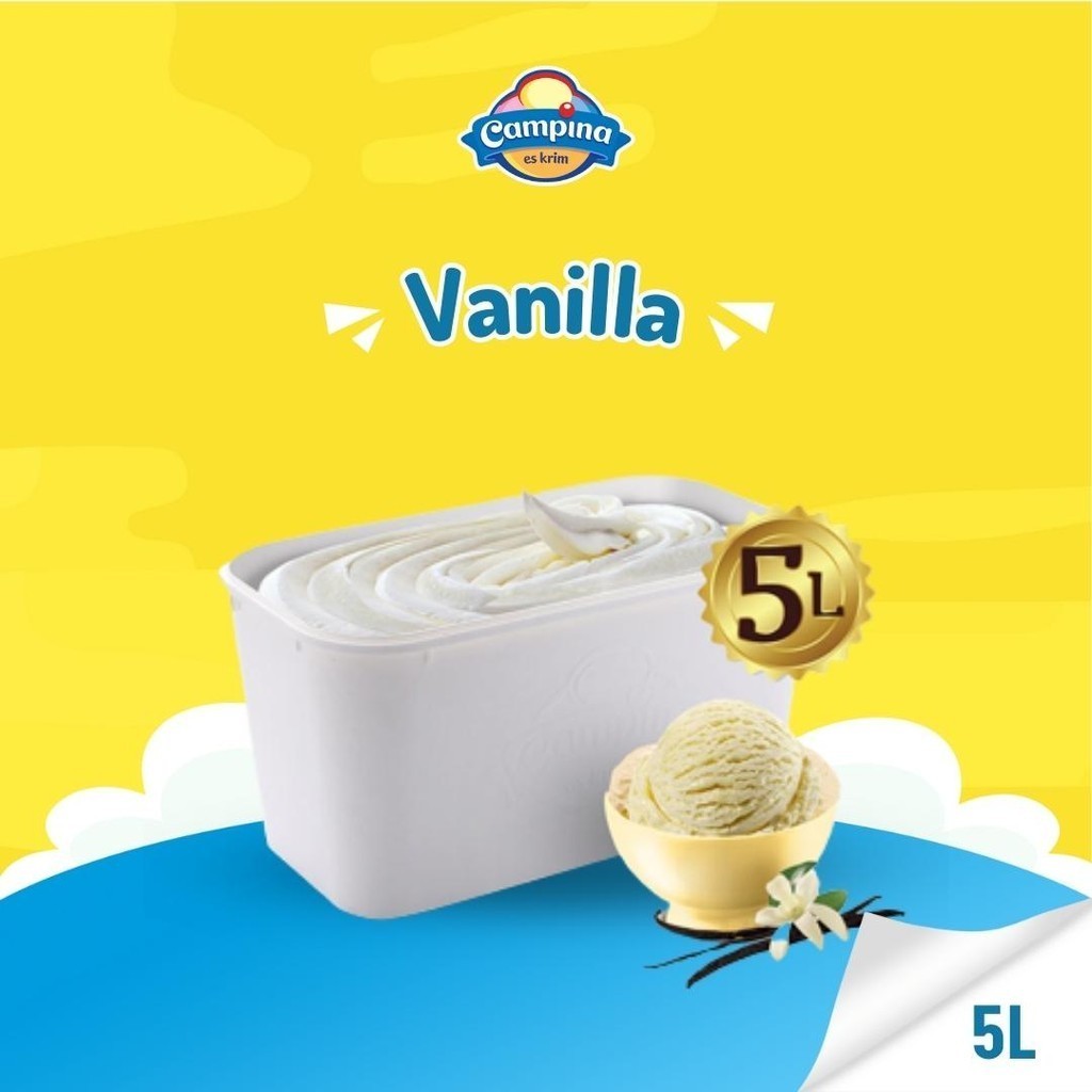 

Campina 5 Liter Vanilla - Es Krim