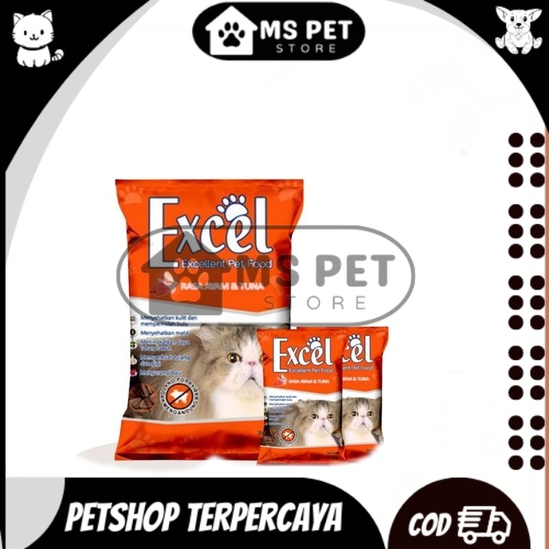 Makanan Kucing Excel Cat Chicken Tuna Adult 20Kg (Orange)