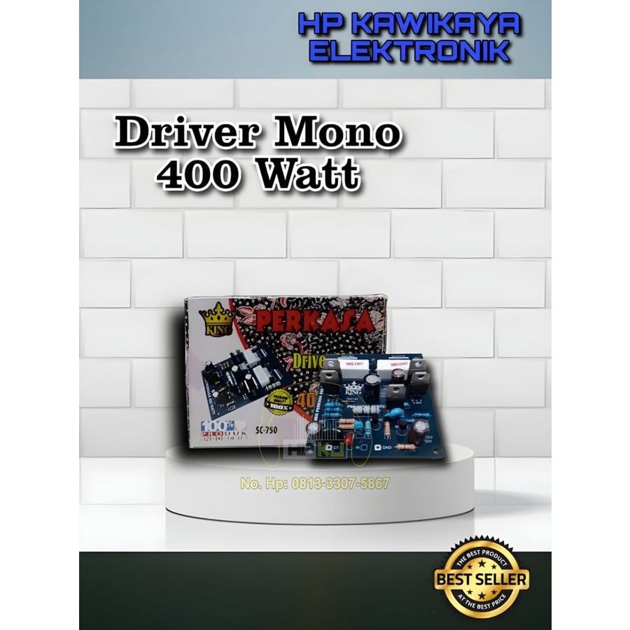 KIT DRIVER 400W MONO PERKASA KING SC-750 DRIVER 400 WATT MONO