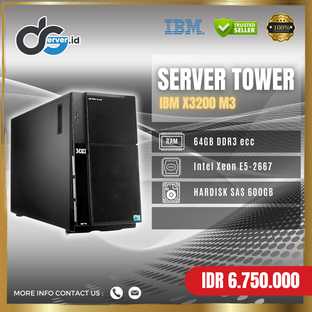 IBM X3500 M4 Tower Server 7383I3A