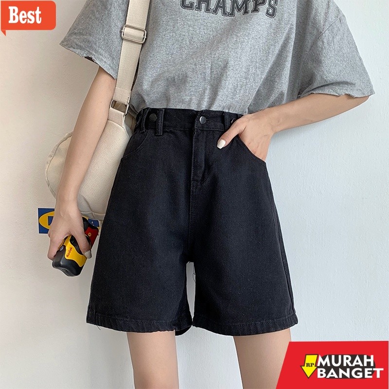celana jeans wanita terbaru JEANS DENIM WANITA IMPORT HIGHWAIST CELANA PENDEK KOREAN
