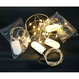 Lampu Kawat Hias Led Outdoor dan Indoor + Baterai 1 Meter Lampu Tumblr Kawat Mini 1 2 3 5 Meter Lamp