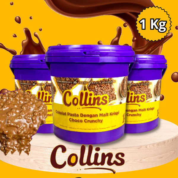 

Collins Choco Crunchy 1 kg / Collins Dip Glaze / Collins Coklat / Collins Strawberry Susu Tiramisu