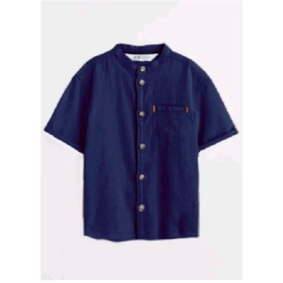 BAJU KEMEJA HNM SIMPLY BASIC NAVY ANAK LAKI LAKI HM