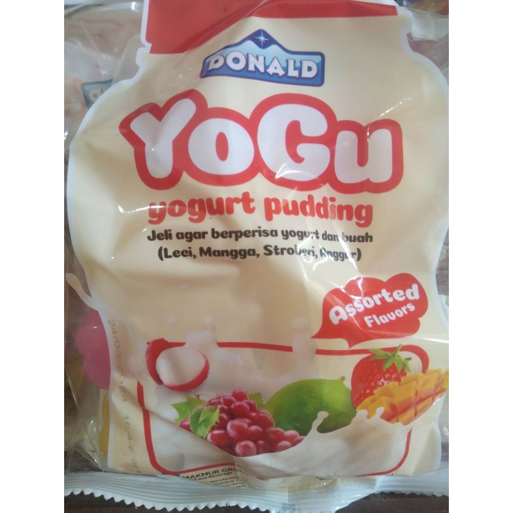 

Pudding - yogurt - YOGU Pudding Yogurt Donald 10 Pcs x 25 gr - YOGU Pudding yogurt donald 20 pcs x 50 gr - Assoted Rasa Buah