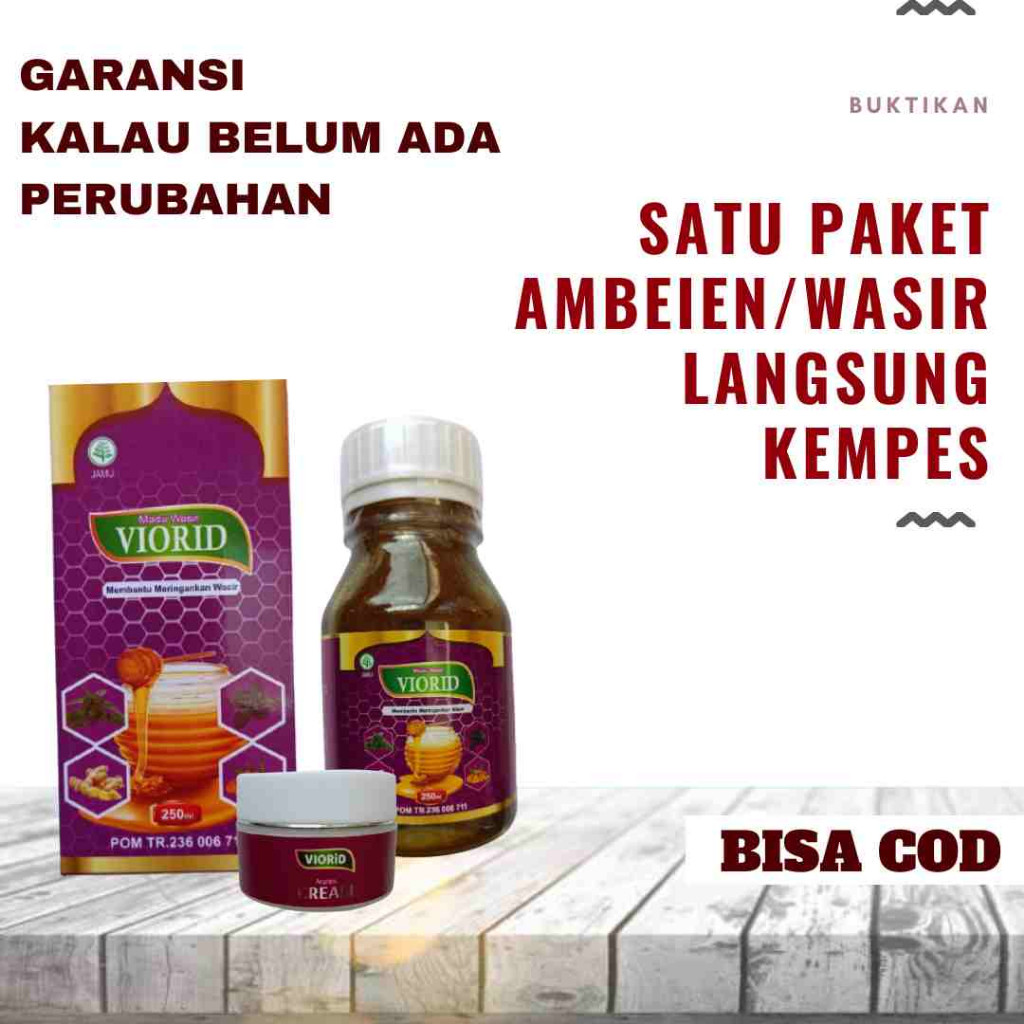 Viorid Obat Ambeyen Paling Ampuh Herbal Madu Ambeien Luar Stadium  2 3 4 Ambien Cepat pendarahan Ori