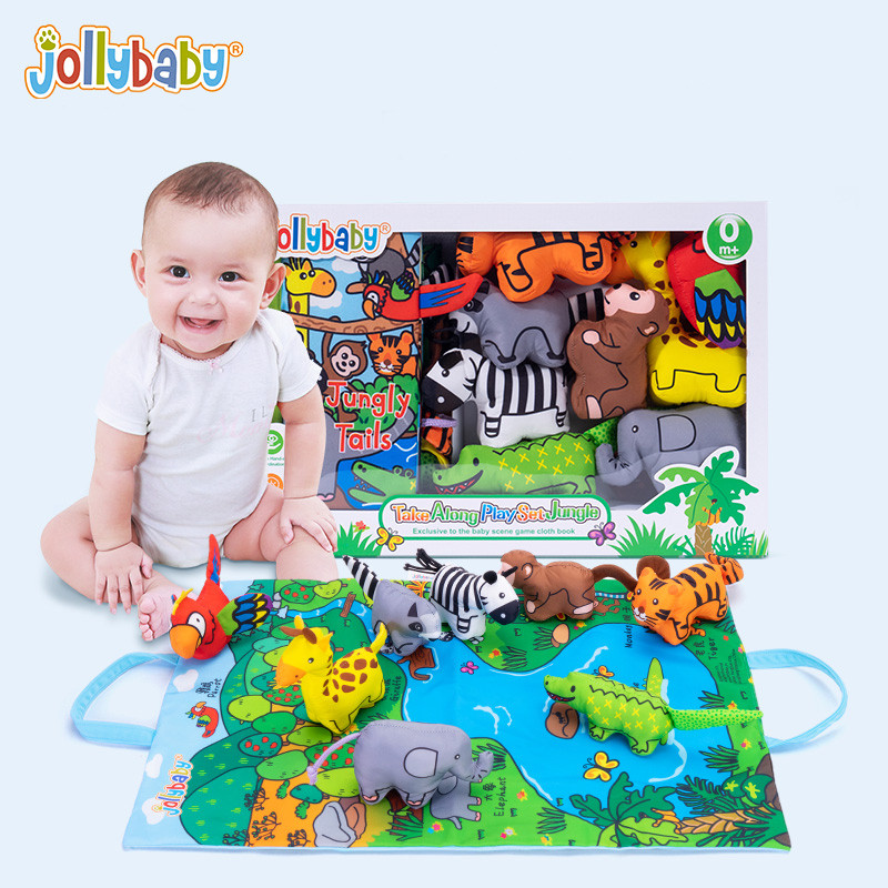 3D stereoscopic Touch Feel High Contrast Cloth Book Sensory Early Learning Educate Toy Parent-child 