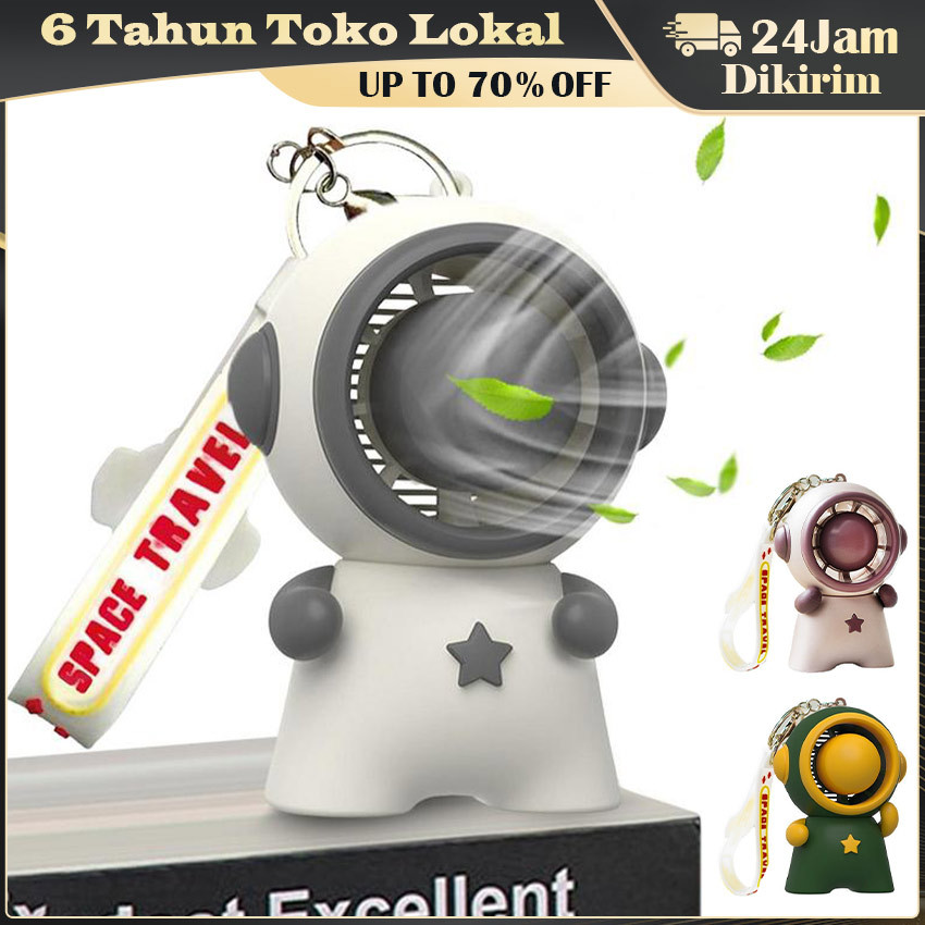 Kipas Angkasa Angkasa / Gantungan Kunci Kipas Astronot / Kipas Angin Mini Model Astronot Portable