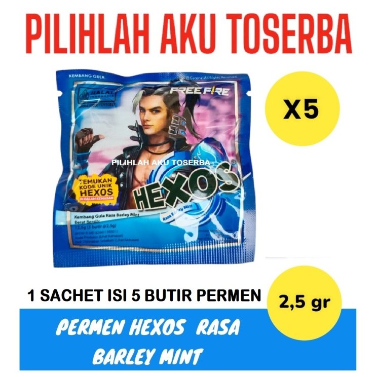 

Permen HEXOS Rasa BARLEY MINT - ( HARGA 5 SACHET )