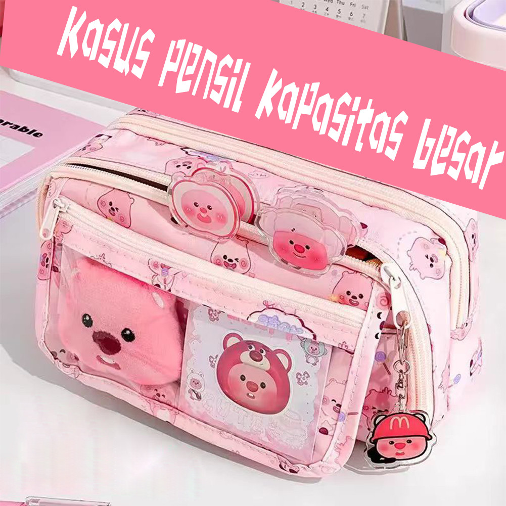 

Tempat Pensil / Kotak Pensil Tempat Alat Tulis Pasukan Sekolah Tas Pensil Kapasitas Besar Untuk Anak