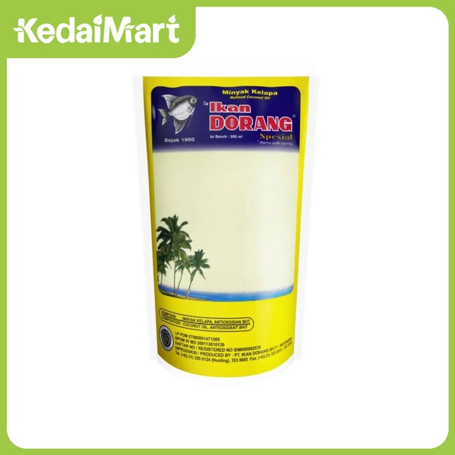 

Minyak Kelapa Goreng Ikan Dorang Special Pouch 950 ml