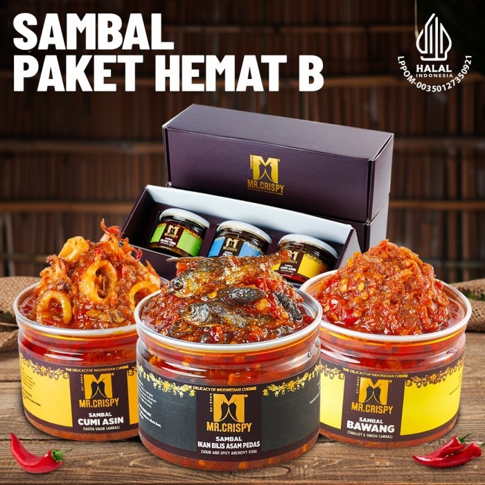 

New[Promo] PAKET SAMBEL HEMAT B MR.CRISPY(KOTAK HMPERS)