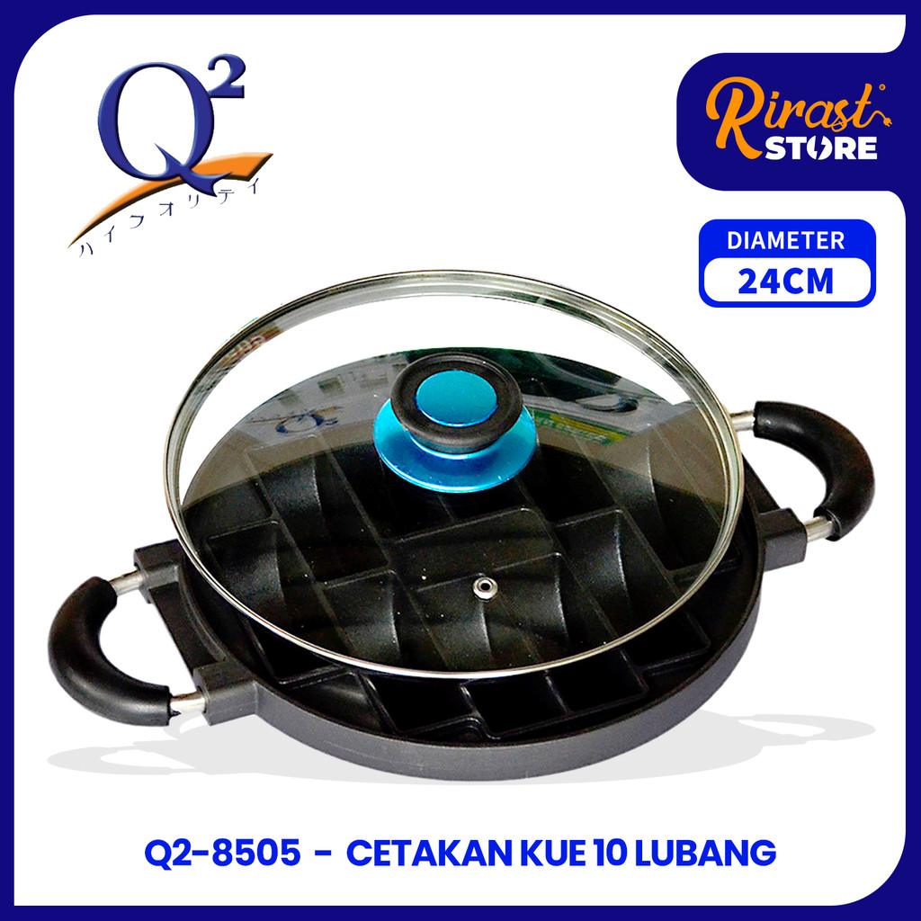 RIRAST- CETAKAN KUE PUKIS 10 LUBANG  CEKUNG Q2-8505 / 7 LUBANG DATAR TAKOYAKI DORAYAKI MARTABAK TUTU