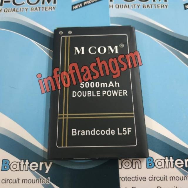 Baterai Mcom Doublepower Brandcode L5F