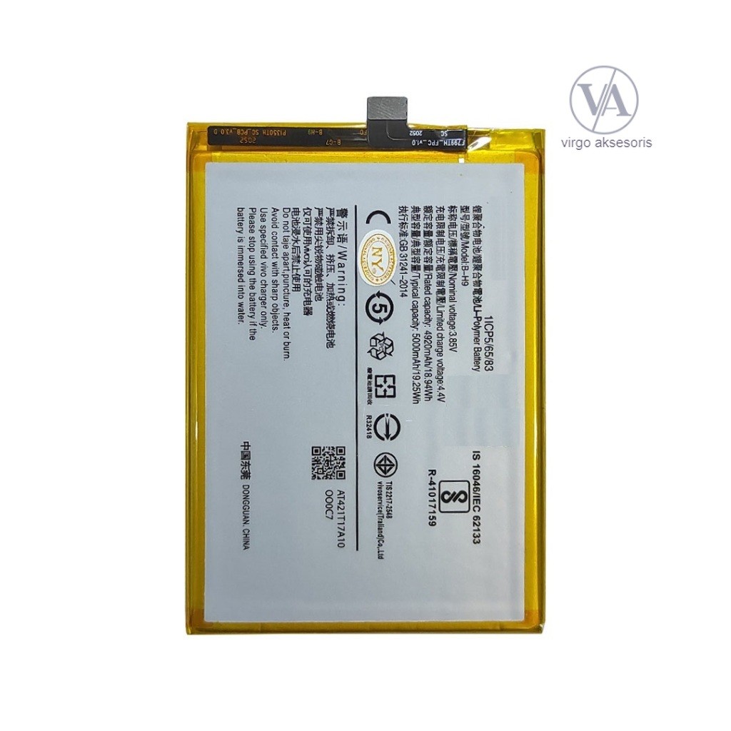 BATERAI VIVO B-H9 / Y19 2019  / U3 / U20 / Y5S / Z5i BATTERY VA