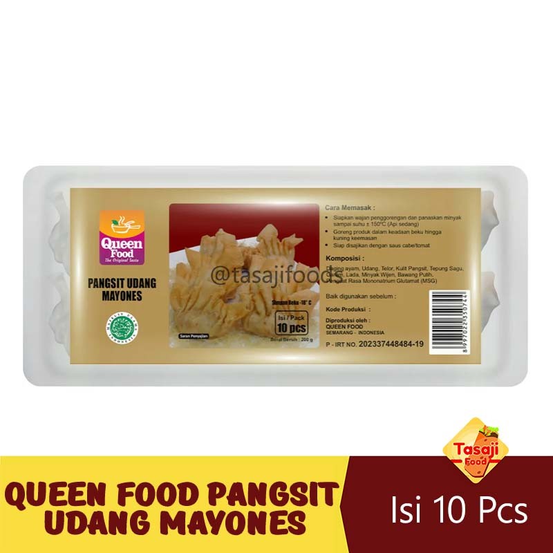 

Queen Food Pangsit Udang Mayones Isi 10 Pcs