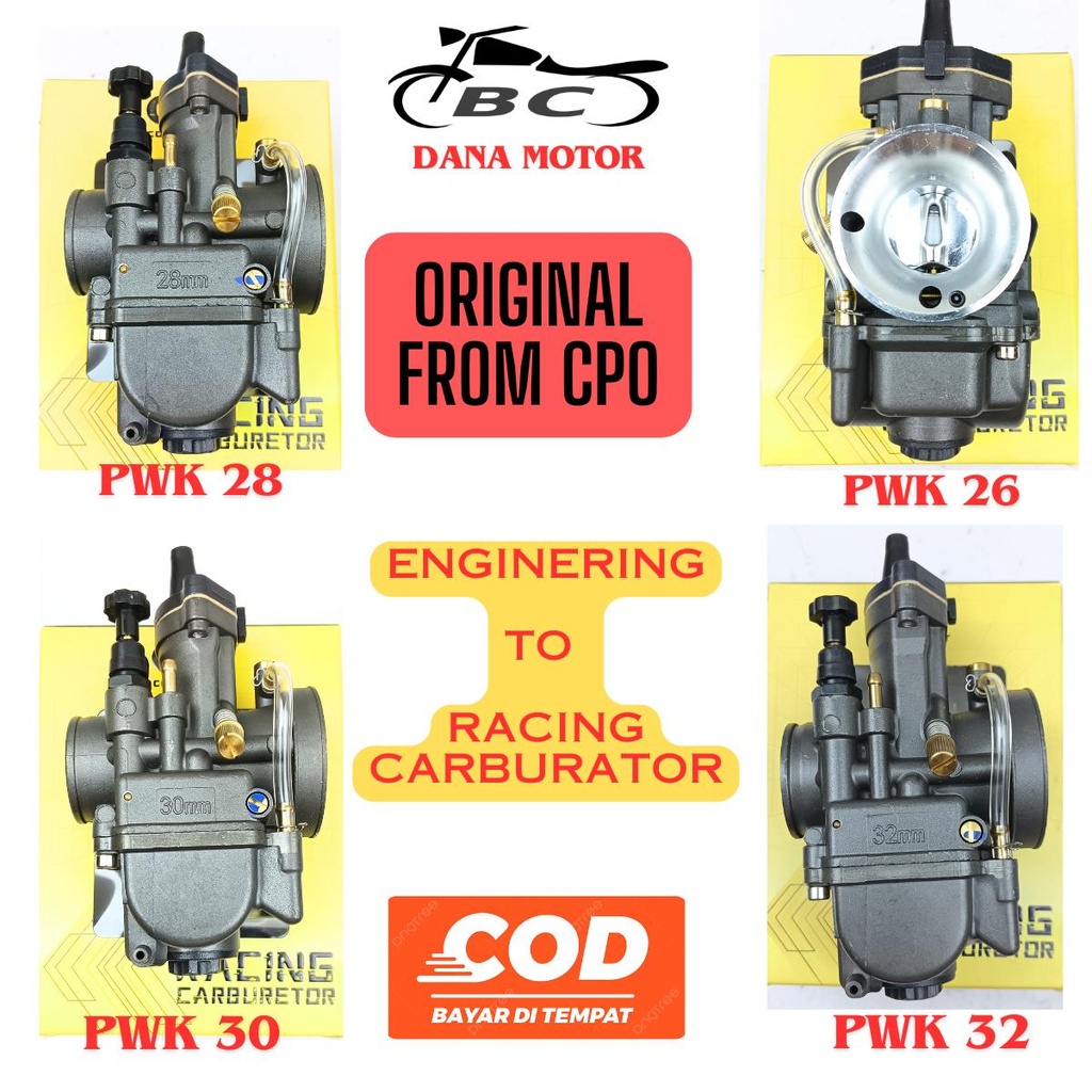 Karburator CPO Pwk 28 30 32 34 / Karbu Kotak Original Black Series / Karburator PWK Original CPO