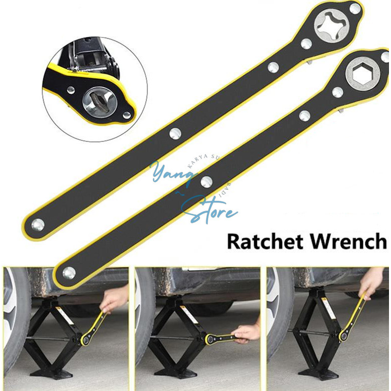Kunci Ratchet Alat Bantu Gagang Dongkrak Mobil Universal — 4