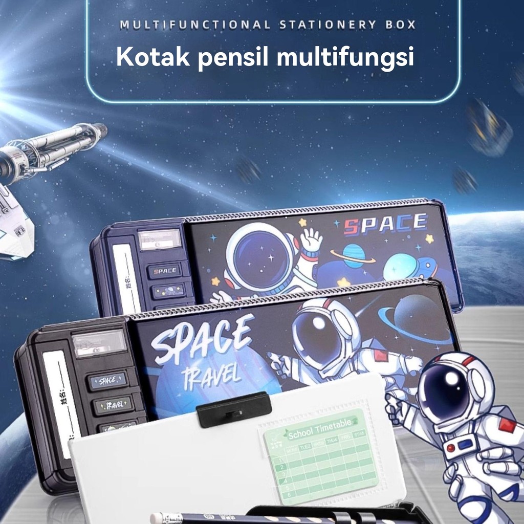 

Kualitas tinggi unicorn / dinosaurus / astronot pola taman kanak-kanak tempat pensil multifungsi / tempat pensil pola kartun lapisan ganda Tungg / kotak alat tulis kata sandi multifungsi berteknologi tinggi astronot astronot astronot pensil model 2024 bar