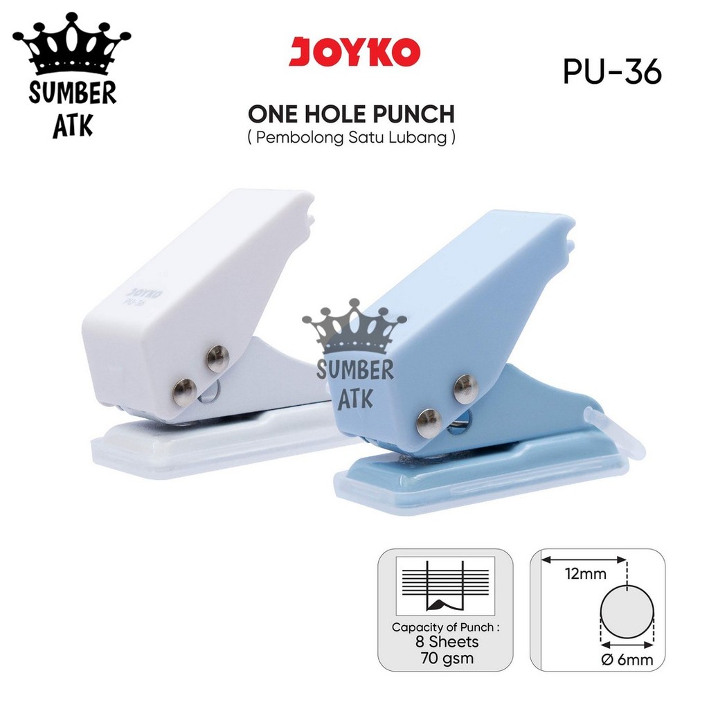 

Pembolong Kertas Satu Lubang One Hole Punch Joyko PU-36