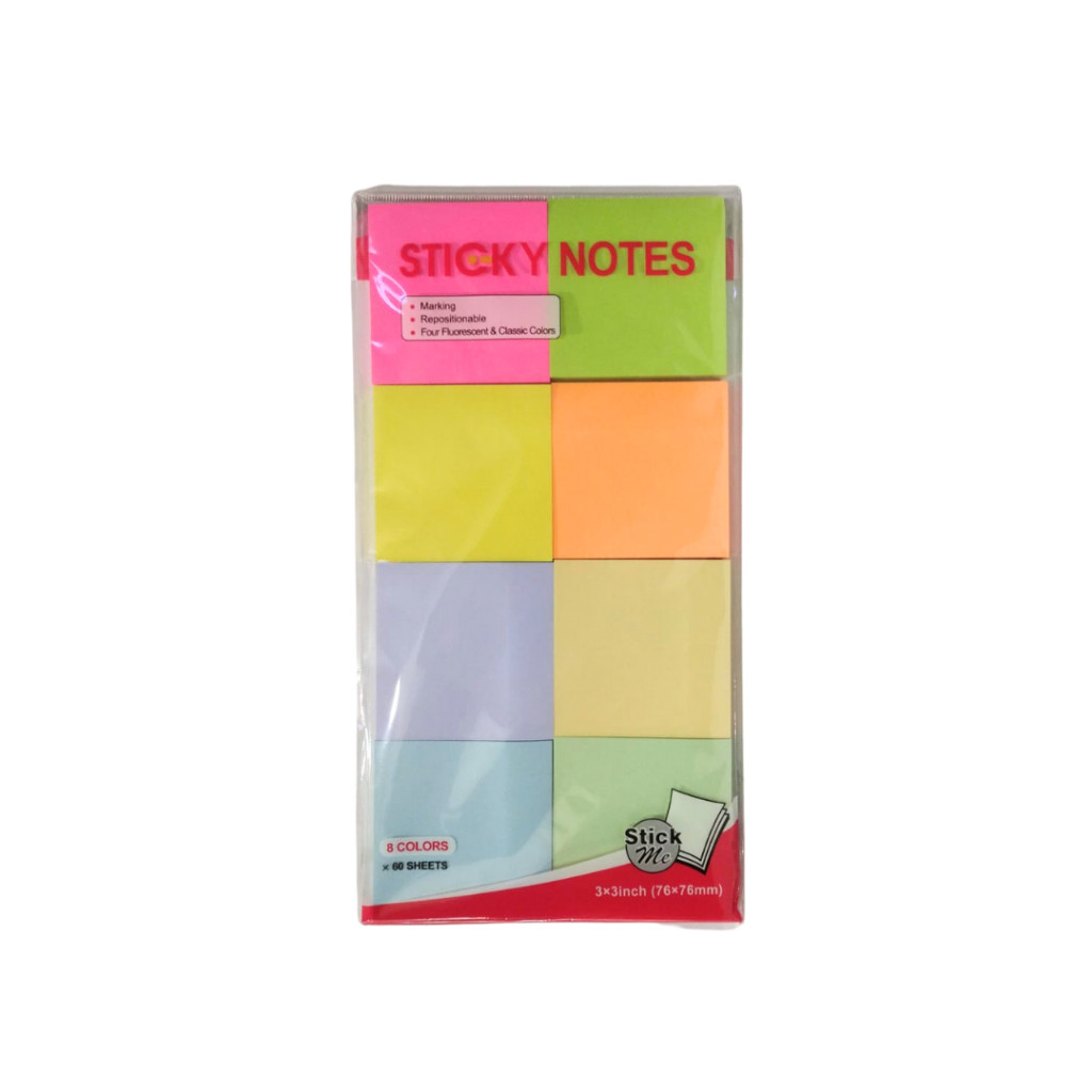 

Sticky Notes M&G 8 Warna Include Warna Neon Dan Pastel 3x3 Inch #AS33U148 - Set