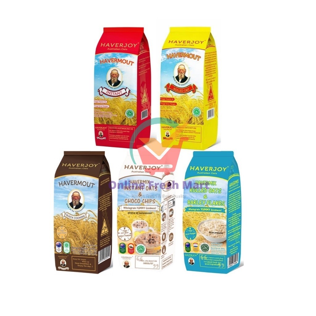 

Haverjoy Quick Cooking Oat 1kg / Australian Oats Oatmeal Havermout - Online Fresh Mart Denpasar