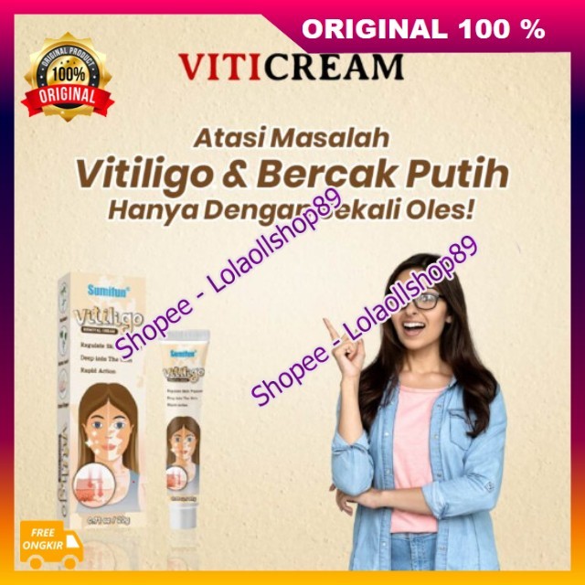 BELI 1 GRATIS 1 Viti Cream Salep Vitiligo Obat Vitiligo Atasi Masalah Vitiligo & Bercak Putih Hanya 