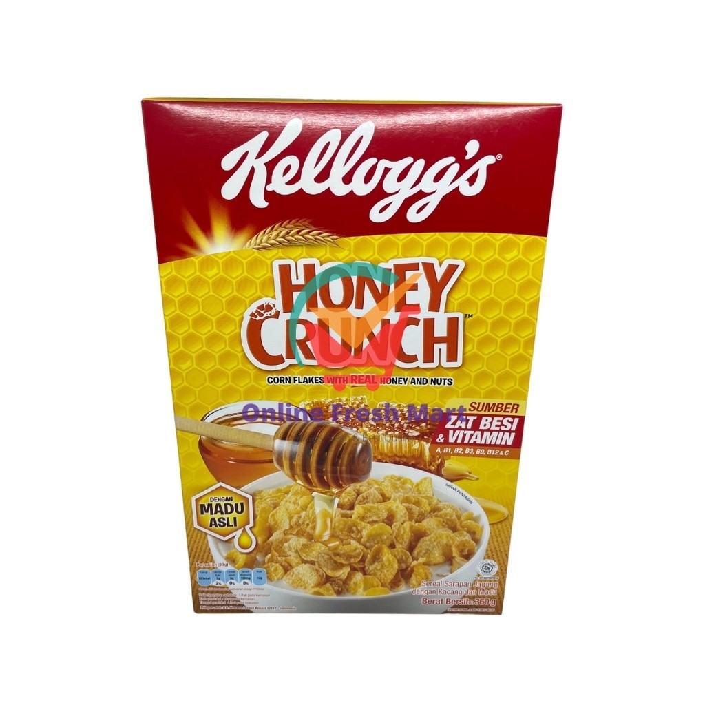 

Kelloggs Kellogg's Honey Crunch Corn Flakes Cereal Sereal Sarapan 350g - Online Fresh Mart Denpasar