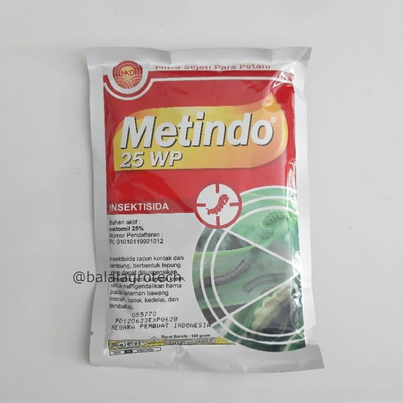 Metindo 25WP 100gr Insektisida / Ovisida Pencegah dan Pembasmi Hama Ulat pada Tanaman ORIGINAL