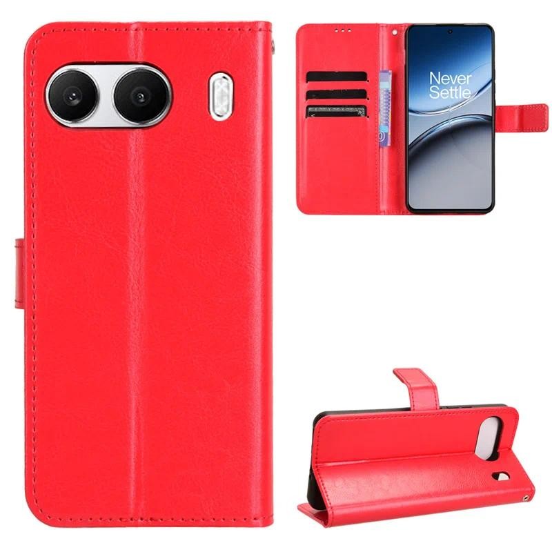 Caing HP OnePlus Nord 4 5G case Bahan kulit sapi mewah asli Penutup Kulit PU Cocok untuk OnePlus Nor