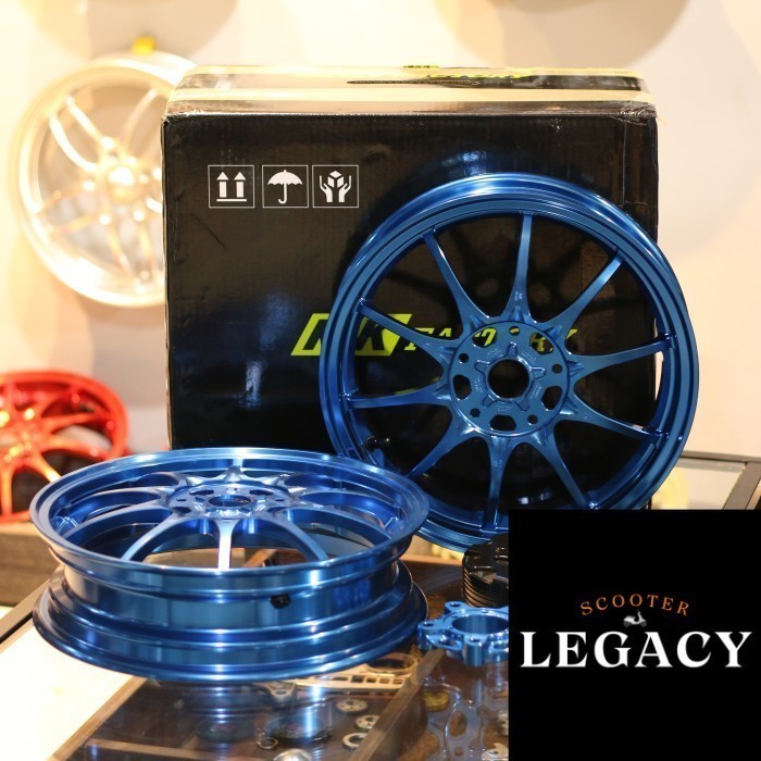 Velg MK Factory MK28 Blue Front & Rear Vespa Sprint Primavera GTS