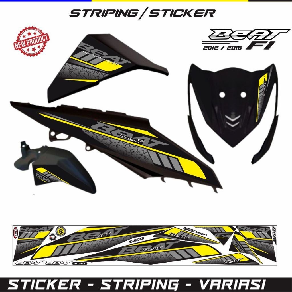 LIS LIS SETIKER MOTOR BEAT FI / STRIPING BEAT POLET