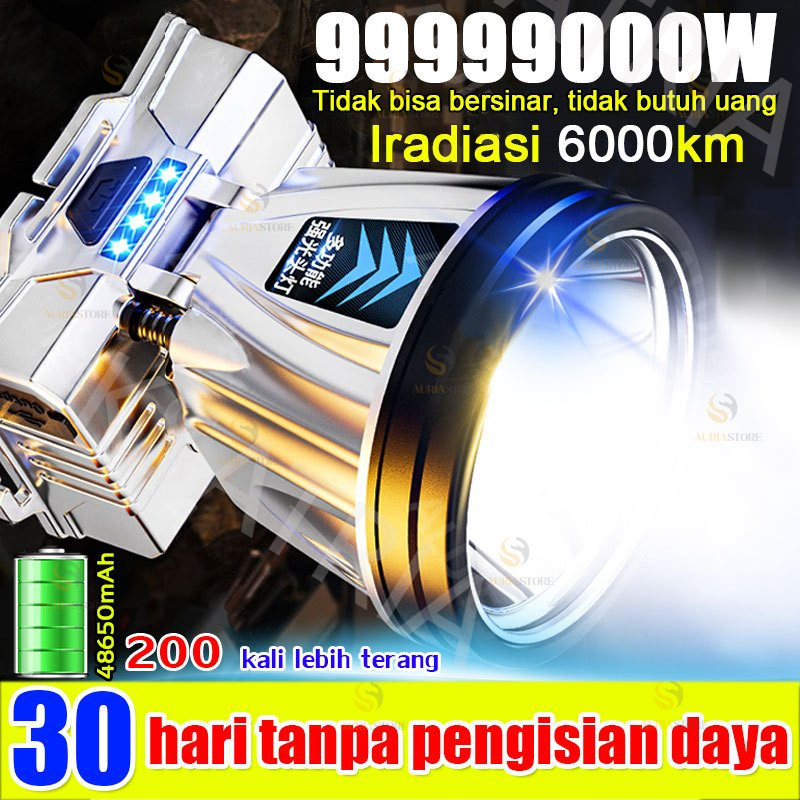 Senter Kepala/Menyinari 100.000 Meter/Senter Kepala 1000 WATT/Anti Air WaterproofZoom Diterangi
