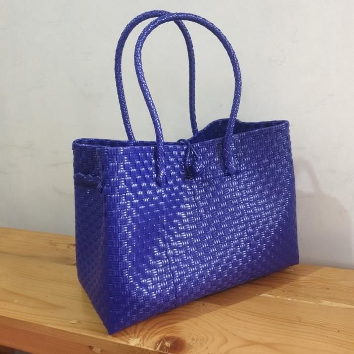 Promo Jaly Bag | Petty XXL | Tas Anyaman Plastik - Merah terlaris