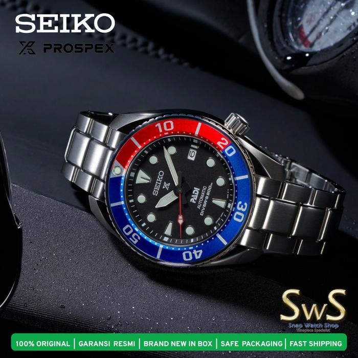 SEIKO SPB181 SPB181J1 Prospex Sumo Automatic Diver 200M PADI Special Edition Original Garansi Resmi 