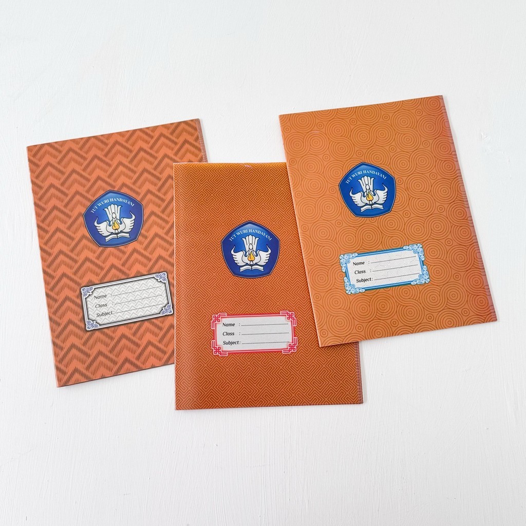 SAMPUL BUKU KWARTO MOTIF BATIK / SAMPUL BUKU TULIS KWARTO