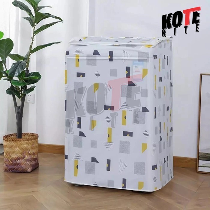 Kain Mesin Cuci Size Besar 10kg Cover Mesin Cuci 10 kg  Tutup Atas Sarung Kain Pelindung Mesin Cuci 