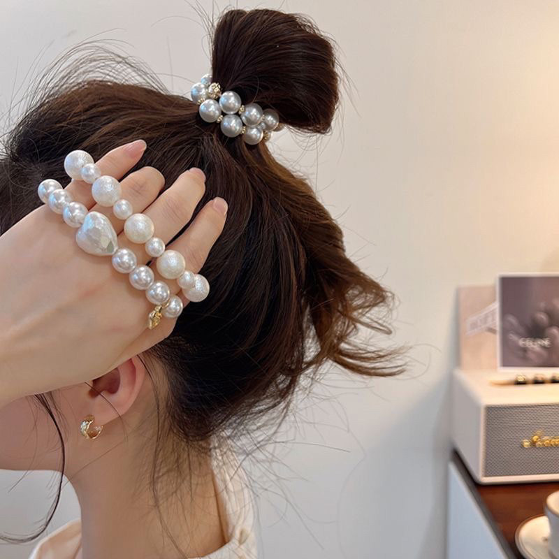 

GROSIR 12pcs karet rambut mutiara korea bisa jadi gelang cantik pearl Fashion Style First Hand Supplier MURAH MERIAH