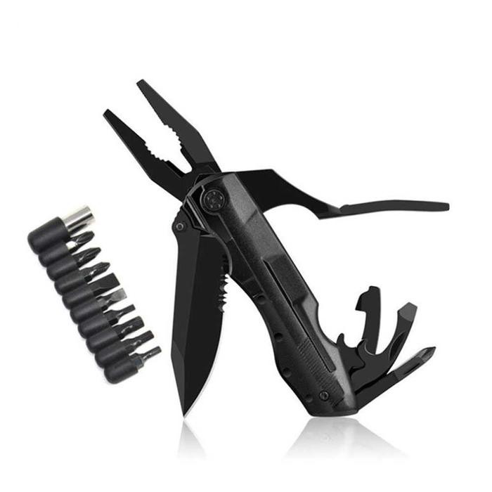 Pisau Tang Obeng Lipat Multitools Multifungsi 14 in 1 Pocket Knife - 14 in 1  PROMO 