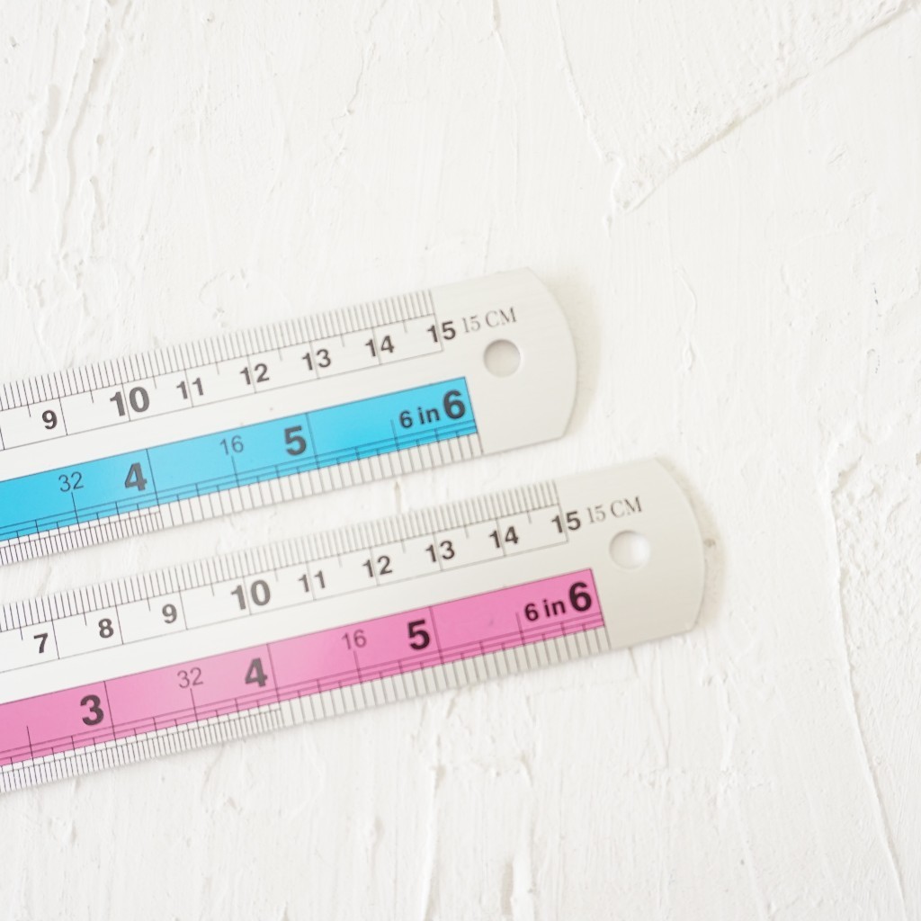 

PENGGARIS ALUMINIUM 15 20 30 40 50 CM / PENGGARIS BESI