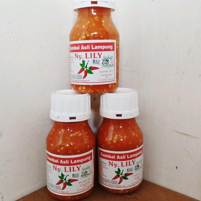 

Sambal Sambel asli Lampung Ny. Lily 350gram Exp. Maret 2026