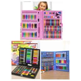 

150Pcs Crayon Set Art Set Isi 150 Pcs Pensil Warna Set Anak Crayon Full Set Alat Lukis Cat KrayonCO