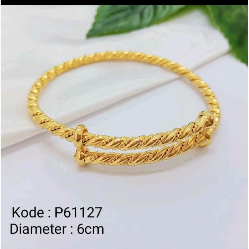 GELANG TANGAN TITANIUM LILIT