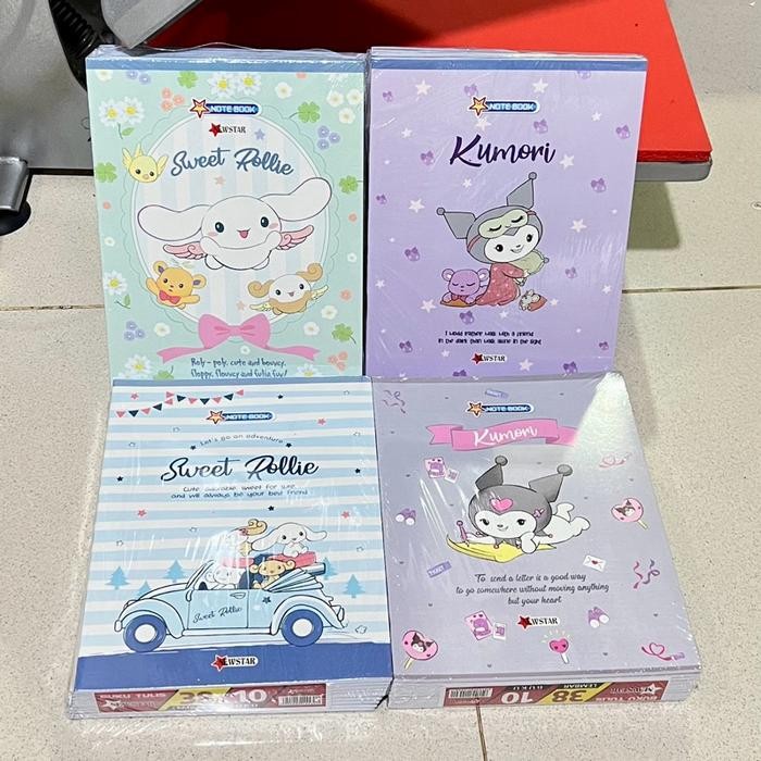 

READY BUKU TULIS SEKOLAH EDISI SANRIO NEWSTAR 38 DAN 58 LEMBAR KARAKTER LUCU KUROMI CINNAMOROL ISI 10PCS - 58 KUROMI SIAP KIRIM