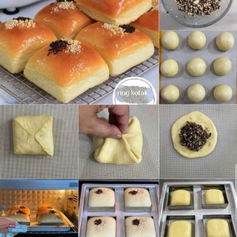 Cetakan Roti Kotak​ Loyang Roti Kotak​ Ring Kotak Roti​ Alat Pembuat Roti Kotak Cetakan Kue Kotak Lo
